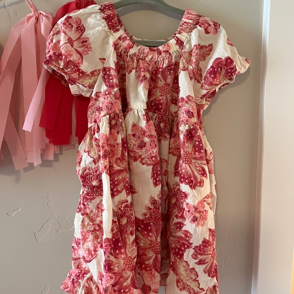 Old Navy Kids Casual Dress - Red Floral